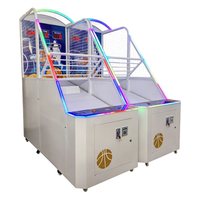 Machine de tir au basket-ball d'arcade commerciale à monnayeur, pliable pour intérieur