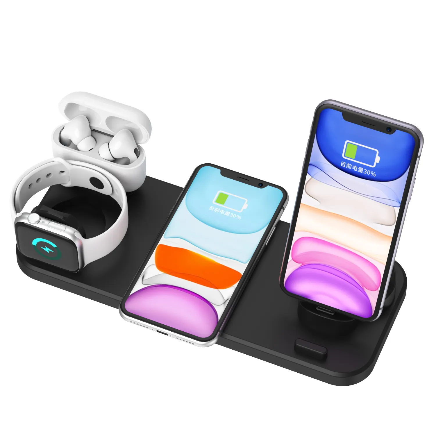 Top Sellers 2022 For Amazon For iphone 13 Pro Max Wireless Charger 3 in 1 Wireless Charger For Apple Watch 15W Supper Charging