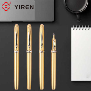 यरीरेन लक्जरी गोल्ड रोलर पेन सुरुचिपूर्ण धातु अलंकृत लेखन उपकरण - Product Image 5