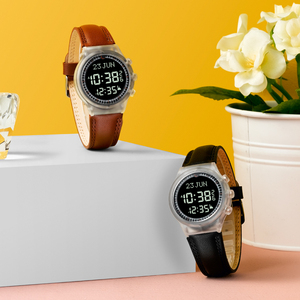 2024 islámico Digital resistente <span class=keywords><strong>al</strong></span> agua reloj inteligente musulmán Azan oración reloj Auto Qibla brújula <span class=keywords><strong>Al</strong></span> <span class=keywords><strong>Fajar</strong></span> reloj deportivo banda de cuero - Product Image 5