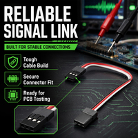 Kabel Ekstensi Perakitan Housing Female 3 Pin 2.54mm Custom, Kabel Harness UL1007 AWG22 untuk Peralatan Elektronik PCB, Pabrik OEM