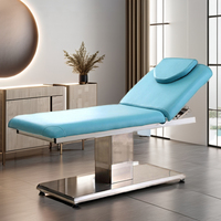 Lit de beauté électrique multifonctionnel réglable pour salon de massage au design moderne et luxueux Table de massage