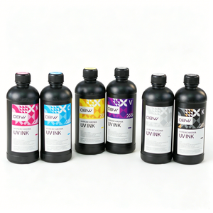 <span class=keywords><strong>Encre</strong></span> UV numérique brillante anti-rides à forte adhérence pour l'impression sur bois, verre, céramique, acrylique, métal et carton - Product Image 1
