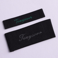 Étiquettes Tissées Personnalisées de Haute Qualité, Logo de Marque, À Coudre pour Vêtements et Chemises, Haute Densité, Pliage en Bout, Étiquette Sur Mesure
