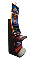 Gabinete de Juegos Giratorio Ajustable con Monedas para Entretenimiento Interior, Metálico