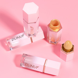 DUNUF Lápiz <span class=keywords><strong>Iluminador</strong></span> <span class=keywords><strong>de</strong></span> <span class=keywords><strong>Ojos</strong></span> con Brillo, Maquillaje Facial Resplandeciente, Contorno Brillante, Paleta <span class=keywords><strong>de</strong></span> Iluminadores Rosa y Blanco, Cosméticos - Product Image 1