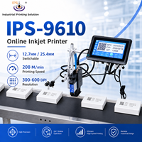 Imprimante jet d'encre thermique automatique en ligne IPS-9610, imprimante jet d'encre de bureau Tij, machine de codage de date pour canettes, bouteilles et boîtes