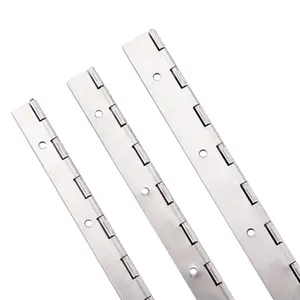 Hing Fournisseur Meubles En Acier Inoxydable/Aluminium Continu Piano Charnière Longues Charnières De Porte Pour Cabinet Piano Boîte À Bijoux