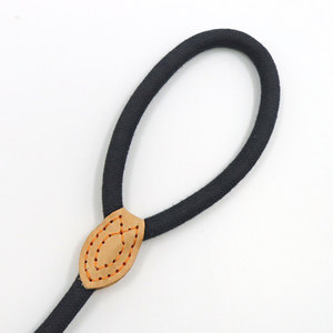 Nylon Dog Leash With Metal <b>Ring</b> And Leather Detail Simple Style Hands Free For Dogs - Product Image 5