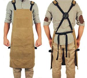 Free sample Waxed Canvas Heavy Duty <b>Work</b> <b>Apron</b> With Pockets - Deluxe Edition with Quick Release Buckle Adjustable up to XXL for - Product Image 5