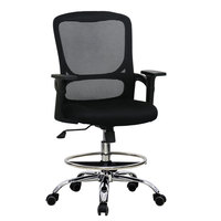 Chaise de bureau ergonomique moderne en maille, réglable en hauteur, pivotante, avec repose-pieds – Vente en gros