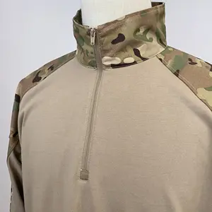 WholesaleMen Camouflage High Quality Tactical Clothing Short Sleeve Shirt Frog Suit Combat Uniform