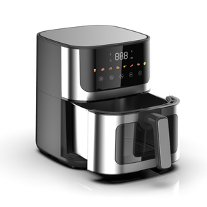 Новая модель: Электрическая аэрофритюрница из нержавеющей стали, 1400 Вт, 4.7 л, безмасляная, энергосберегающая, цифровая - Product Image 3