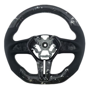 Hot Products Forged Carbon Fibre Smooth Leather White Stitching Steering <b>Wheel</b> for Infiniti Q50 Car Steering <b>Wheel</b> - Product Image 1