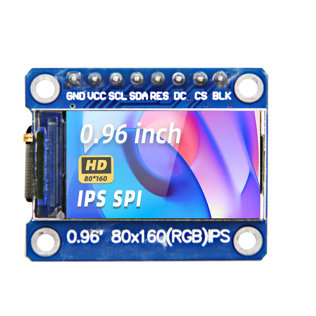 0.96 Inch IPS LCD Display SPI 160*80 LCD Module 8pin