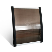 Auvent rétractable en aluminium pour fenêtres, bras pliants, auvent rose