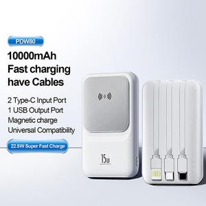 Estación de Carga Portátil Magnética de Carga Rápida PD 22.5W 10000mah, Cargador de Batería Externo con Cable 4 en 1 y Opción de Carga Inalámbrica - Product Image 5