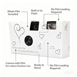 Appareil Photo Jetable Personnalisé avec Flash, <span class=keywords><strong>Prix</strong></span> de Gros, ISO 400, 27 Poses, pour Mariage - Product Image 4