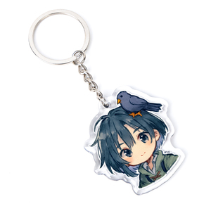 Tùy Chỉnh UV In Dễ Thương Phim Hoạt Hình Phim Hoạt Hình Long Lanh Nhựa Epoxy Vòng Chìa Khóa Chủ Acrylic Charms Keychain Với Nhựa Thẻ Chìa Khóa - Product Image 4