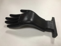 Gants à moitié trempés en nitrile bon marché Gants en pvc à pois anciens