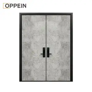 OPPEIN-باب داخلي للفيلا ذات مظهر أنيق, مصنوع من الخشب ، لون أمامي ، مصنوع من الحديد ، مصنوع من الصلب ، وبسعر منخفض ، باب دخول مصنوع من الخشب المطاوع