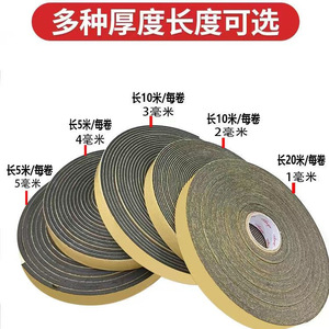 อีวา สปันจ์ สตริป ซีลกาวหนามติด 1-10 มม. สีดำ สีขาว สำหรับประตู เฟอร์นิเจอร์ เครื่องใช้ไฟฟ้า กันเสียง ดูดซับแรงกระแทก - Product Image 3