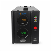 Régulateur de tension AVR SDR-2000 haute efficacité, entrée 90-150V, sortie 220V±8% pour électronique sensible et usage domestique
