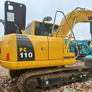 Excavatrice hydraulique sur chenilles Komatsu PC110 d'occasion de 11 tonnes avec pompe à engrenages, roulement et PLC pour l'ingénierie et la construction - Prix bas - Product Image 1