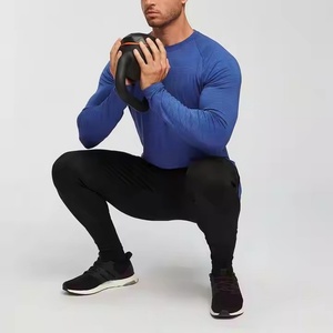 Pull en tricot à col rond pour homme, nouveau design du fabricant, automne, hauts de sport, t-shirt à manches longues pour homme - Product Image 4