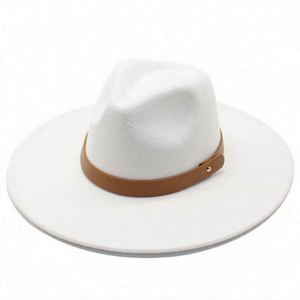 Chapeaux Fedora en feutre unisexe en gros, bord large de 9,5 cm, style vintage pour hommes et femmes, avec bande décorative, pour la pêche et les fêtes - Product Image 3
