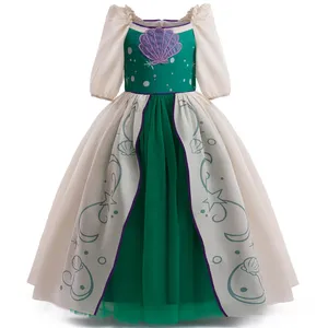 2023 Novo Design Dress Up Cosplay Aniversário Meninas Fantasia Castelo Princesa Vestido Traje