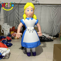 Costume gonflable de personnage de scène, costume de femme de chambre blonde gonflable