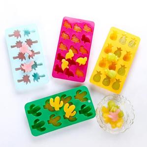 Moldes de Silicona con Temática de Playa de la Serie Tropical HY, Moldes para Cubitos de Hielo con Forma de <span class=keywords><strong>Sol</strong></span>, Estrella, Flor <span class=keywords><strong>y</strong></span> Árbol, Moldes para Hornear Pasteles <span class=keywords><strong>y</strong></span> Chocolate - Product Image 3
