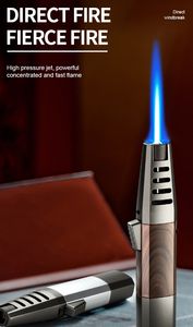 Logotipo personalizado de lujo a prueba de viento recargable Gas antorcha encendedor <span class=keywords><strong>Cocina</strong></span> Barbacoa vela Camping Jet llama recta encendedor de <span class=keywords><strong>butano</strong></span> - Product Image 6
