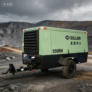 Compresseur d'air Sullair 555 CFM <span class=keywords><strong>17</strong></span> bars pour le forage de roches et les travaux de pieutage - Product Image 2
