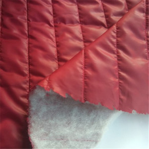 Giá Rẻ Giá 5cm đường thẳng đứng chần 190t 210t Polyester taffeta chần interlining lót vải - Product Image 5