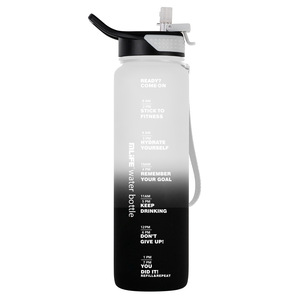 All'ingrosso all'aperto da viaggio in <span class=keywords><strong>plastica</strong></span> da <span class=keywords><strong>1</strong></span> <span class=keywords><strong>litro</strong></span> Tritan Bpa Free glassato a bocca larga sport e Fitness da viaggio <span class=keywords><strong>bottiglie</strong></span> per bere - Product Image 4