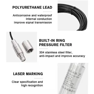 Best Price Submersible Liquid Level Sensor Pencil Type Input Type Liquid Level Transmitter