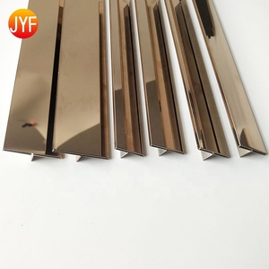 Z Z105 Thiết Kế Mới 8K Gương Đánh Bóng T Shape Chuyển Đổi Tầng Strip Tile Trim - Product Image 3