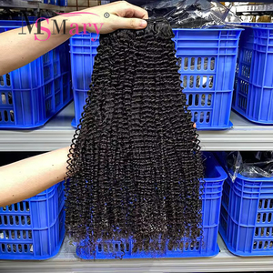 Extensions de cheveux humains vierges indiens doublement étirés, bouclés à la française, couleur noire, qualité SDD, non traités, pour revendeurs - Product Image 2