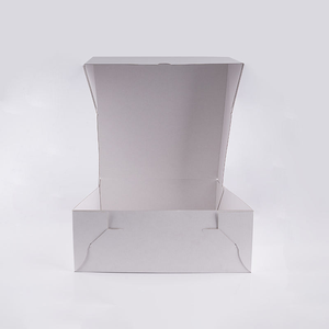 Оптовая партия: Экологичная упаковка для тортов и выпечки из переработанного пищевого картона, белая гофрированная коробка для подарков на день рождения - Product Image 3