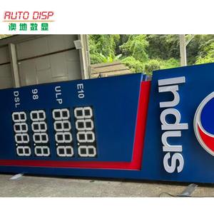 Totem Espositivo Autoportante per Stazioni di Servizio con Tabellone Prezzi Carburante, Impermeabile IP65, Garanzia di 2 Anni - Product Image 1