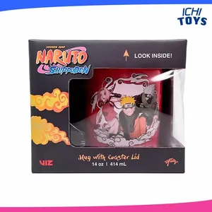 Posavasos de cerámica de estilo moderno para Naruto de 414ml, apto para microondas con tapa, gres sublime para regalos promocionales, térmico caliente - Product Image 6