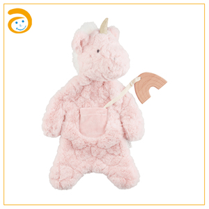 Peluche <span class=keywords><strong>Dinosaure</strong></span> Bébé, Jouet Confort Animal en Peluche, <span class=keywords><strong>Doudou</strong></span> Nouveau-né avec Anneau de Dentition en Bois - Product Image 4