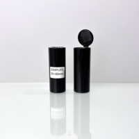 Lot de 5 tubes en plastique transparent noir à ouverture facile, 30*80mm, pour pré-emballage, tubes à rouleaux de 80mm