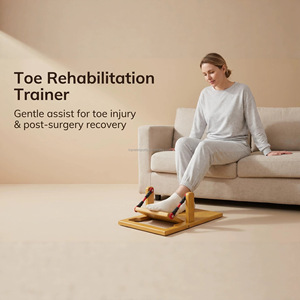Correttore per Alluce Valgo e Piede Piatto in Legno Pieghevole Leggero, Attrezzo per la Riabilitazione delle Dita del Piede, Esercitatore per la Forza dei Muscoli Plantari Elastico - Product Image 1