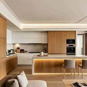 Proyecto de Hotel Villa, Mueble de Cocina Multifuncional Moderno, Ecológico y de Lujo Personalizado, Isla de Cocina, Plataforma, Juego de Cocina Inteligente - Product Image 5