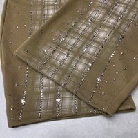 F356/FANMAJIALIE Pantalon décontracté confortable et tendance pour femme, motif dessin animé, coupe ample, orné de diamants, style streetwear chic