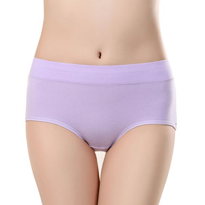 JOGOGO Atacado Personalizado Novo Popular Calcinhas Femininas Plus Size de Cintura Média em Cores Sólidas, Confortáveis e Respiráveis - Product Image 4