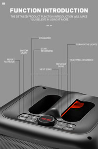 New Eden duy nhất 8 inch Private Top bảng điều chỉnh không thấm nước 7.4V giải pháp công suất cao 40W Loa hộp điện woofer Đảng hoạt động ngoài trời - Product Image 4